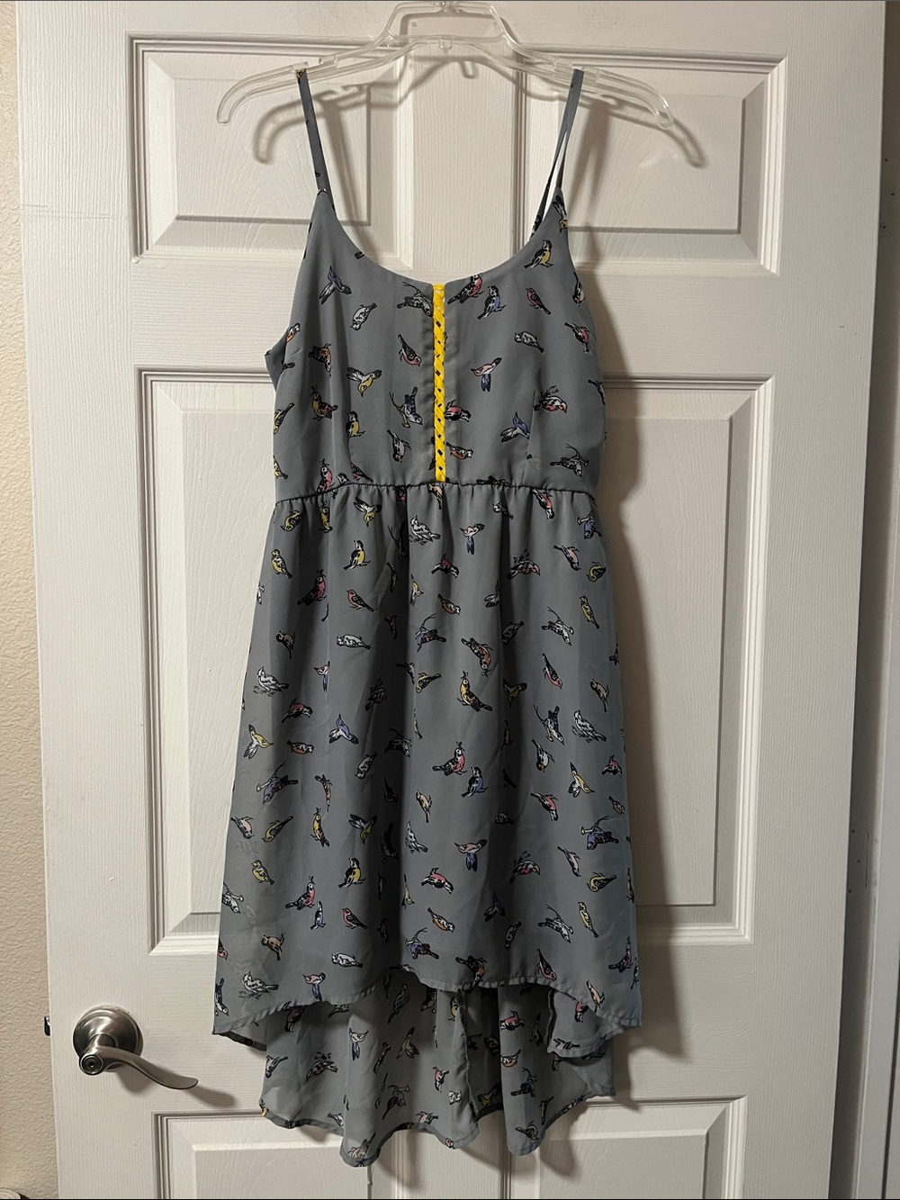 Exhilaration Grey Bird dress